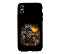 Courses extrêmes de VTT dans la Boue au Coucher du Soleil Coque pour iPhone X/XS