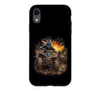 Courses extrêmes de VTT dans la Boue au Coucher du Soleil Coque pour iPhone XR