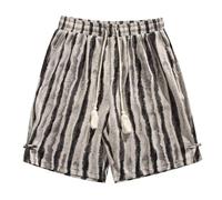Court Grande Taille Casual Pantacourt Homme Pantalon 3/4 Lin Décontracté Ample Short En Jean Extensible Déchiré Avec Poches Pour Homme Pantalon Court Tenue Décontractée Urbaine Idéal (Grey-2, XXXL)