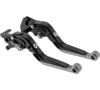 Court Long Frein Embrayage Leviers pour Yamaha MT125 14-21 6 Position Réglable Moto Guidon Frein Levier Aluminium Alliage Noir Poignée Titane Extrémité