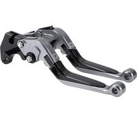 Court Long Frein Embrayage Leviers pour Yamaha MT125 2014-2021 6 Position Moto Guidon Frein Levier Aluminium Alliage Titane Tête Noir Poignée