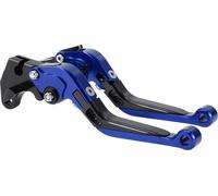 Court Long Frein Embrayage Leviers pour Yamaha MT125 2014-2021 6 Position Réglable Moto Guidon Frein Levier Aluminium Alliage Bleu Tête Noir Poignée
