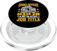 Court Officer Job Title - Funny Court InspectorCourt Officer PopSockets PopGrip pour MagSafe