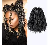 Court Passion Twist Cheveux Pré-torsadés Crochet Cheveux Crochet Tresses Cheveux Passion Twist Synthétique Crochet Exte
