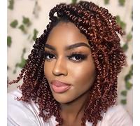 Court Passion Twist Cheveux Pré-torsadés Crochet Cheveux Crochet Tresses Cheveux Passion Twist Synthétique Crochet Exte