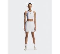 Court Skirt Split Edge White White | Black S