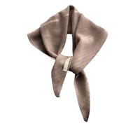 Court tricoté pour femme - Foulard doux comme alternative au col - Accessoire élégant et pratique pour l'automne, Style_h04 marron, taille unique