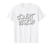 Court Vision Graffiti Typographie Design T-Shirt Graphique avec Valeur, Homme, Blanc, XL