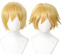 Courte blonde Cosplay Wig Halloween Costume Chat Perruque for hommes chenghuax