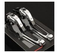 Courte De Frein d'embrayage Leviers Réglables pour CFMOTO 800NK CF 800 NK NK800 2023-2025 CNC Leviers d'embrayage De Frein Moto en Aluminium Poignée Pliante Extensible(6-Silver)