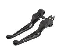 Courte De Frein d'embrayage Leviers Réglables pour Road King pour Dyna pour Softail Fat Boy 1996-2017 Levier De Frein d'embrayage Moto en Aluminium Noir