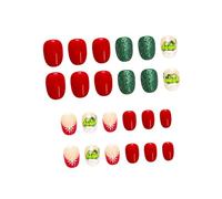 Courte Des Paillettes Ovales Nails Conception De Flocon De Neige Reutilisable Principant Doigt Pour Les Fêtes Et Utilisation Quotidienne Fingernail