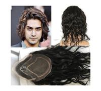 Courte Perruque pour Homme Toupet bouclé ondulé naturel noir hommes toupet de cheveux for hommes cheveux longs hommes perruques 12 pouces perruques de cheveux humains for hommes 8*10 cheveux européens