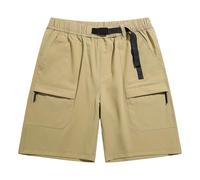Courtes Short Décontracté Respirant pour Homme Coupe Ample Jambes Droites Parfait Randonnée Estivale Et Marche Athlétique Confortable Usage Quotidien Vêtements Bermuda Sport Ete (Khaki, L)