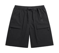 Courtes Short Décontracté Respirant pour Homme Coupe Ample Jambes Droites Parfait Randonnée Estivale Et Marche Athlétique Confortable Usage Quotidien Vêtements Bermuda Sport Ete (Black, M)