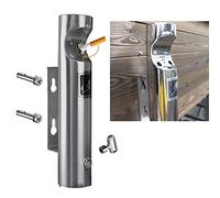 courti Cendrier Mural en Acier Inoxydable Colonne De Suie De Cigarette Extérieure Cendrier Antirouille Conteneur pour La Maison, L'extérieur, Le Bar, Le Bureau