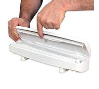 Courti Distributeur de papier et coupe-papier pour film adhésif et feuille d'étain, coupe lisse pour film et feuille d'aluminium, 30 m