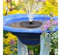 courti Fontaine Solaire Pompe, Fontaine A Eau Solaire 7V / 3W, Piscines Lumières LED avec des Couleurs Brillantes pour Jardin, D'Étang, Aquarium (Rond)