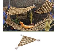 Courti Hamac en mer Naturel pour Reptiles et Reptiles, Décor L'habitat Reptiles pour Lézard Escala, Caméléon, Serpent
