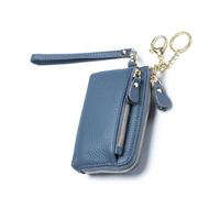 Courtieyeardceastea Porte-monnaie court en cuir synthétique pour pièces de monnaie, cartes de débit, sac de transport pour les vacances, noir, bleu, Fidèle à la description, comme description
