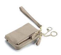 Courtieyeardceastea Porte-monnaie court en cuir synthétique pour pièces de monnaie, cartes de débit, sac de transport pour les vacances, noir, gris, Fidèle à la description, comme description