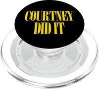 Courtney Did It - Cool Fun Saying Punk Rock 90s Music Grunge PopSockets PopGrip pour MagSafe
