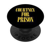 Courtney for Prison - Fun Saying Punk Rock 90s Music Grunge PopSockets PopGrip Adhésif