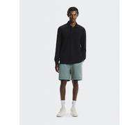 Courtside Long-T Polo Black Black | Eclipse XS
