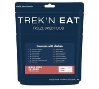 Couscous au poulet Trek'n Eat (ragoût de semoule africain) - Repas lyophilisé pour la randonnée | Léger et nutritif | Préparation rapide | Idéal pour la randonnée, le camping et les expéditions