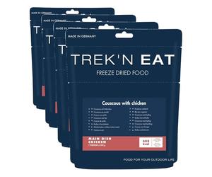 Couscous au poulet Trek'n Eat (ragoût de semoule africain) - Repas lyophilisé pour la randonnée | Léger et nutritif | Préparation rapide | Idéal pour la randonnée, le camping et les expéditions