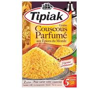 Couscous Parfumé aux Épices du Monde Tipiak 510g - Savourez l'Excellence Culinaire - Blés et Semoules de Qualité Supérieure - Le Lot De 4
