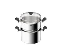 Tefal Couscoussier Primary E3089504 24 cm Inox avec couvercle en verre