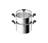 Tefal Couscoussier Primary E3089504 24 cm Inox avec couvercle en verre