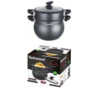 Couscoussier - Aluminium - 8L - Résistant à haute température - Poignée touché velours - Compatible induction