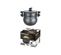 Couscoussier - Aluminium - 8L - Résistant à haute température - Poignée touché velours - Compatible induction