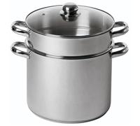 Baumalu Couscoussier inox 20 cm, 5,8 L, cuisson vapeur, compatible induction