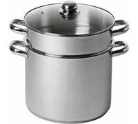 Baumalu, Couscoussier inox 20 cm, capacité 5,8 litres, cuisson vapeur, compatible induction, taille 20 cm, couleur inox