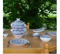 Couscoussier de service Bakir bleu - Petit modèle