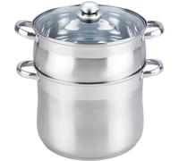 Couscoussier ESSENTIELB Vapeur Inox diam 26 cm + couvercle verre