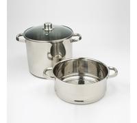 Trend´up Couscoussier inox 28 cm – 15 L – Acier inoxydable – Argent