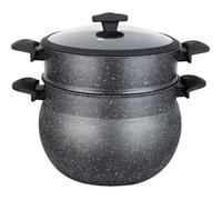 Couscoussier - Royal Swiss - 12L - Pierre anti-adhésif - Compatible tous feux - Cuisson vapeur saine