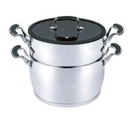 Couscoussier - ROYAL SWISS - 6 litres - Acier inoxydable - Revêtement intérieur pierre - Tous feux