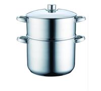 Couscoussier - ROYALTY LINE - 12 L - Acier inoxydable - Panier vapeur & couvercle inox - Tous feux (sauf induction)