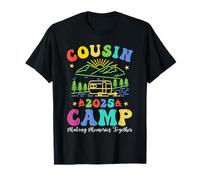Cousin Camp 2025 Famille Vacances d'été Camping Crew T-Shirt