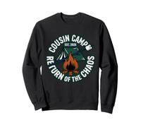 Cousin Camp 2026 Retour du Chaos Famille Camping Réunion Sweatshirt