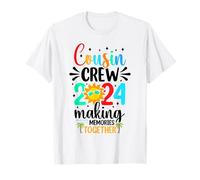 Cousin Crew 2024 Vacances d'été Plage Voyages en famille assortis T-Shirt