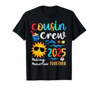 Cousin Crew 2025 Vacances d'été Plage Voyages en famille assortis T-Shirt