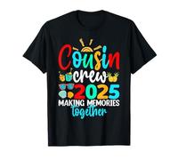 Cousin Crew 2025 Vacances d'été Plage Voyages en famille assortis T-Shirt
