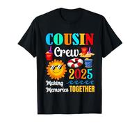 Cousin Crew 2025 Vacances d'été Plage Voyages en famille assortis T-Shirt