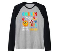 Cousin Crew 2026 Vacances d'été Plage Voyages en Famille Assortis Manche Raglan